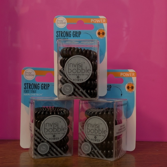 Invisibobble Accessories - Strong Grip Black Hair Ring Set